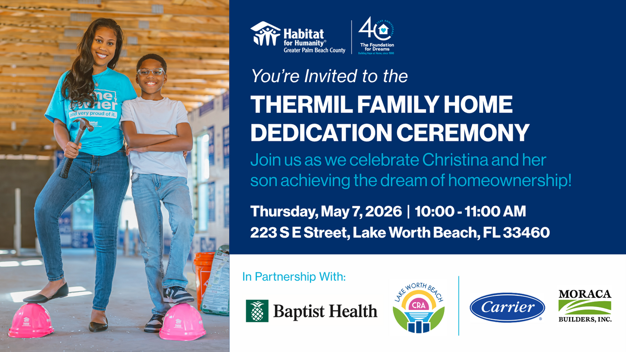 Thermil Family Home Dedication Ceremony logo