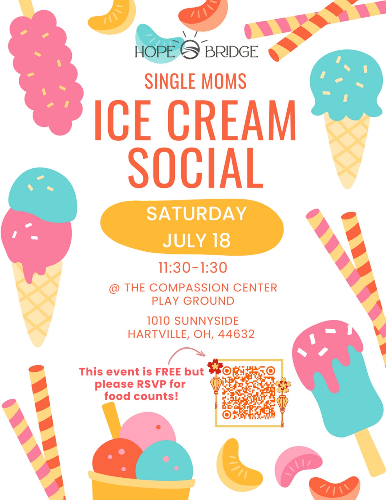 Single Moms Ice Cream Social logo