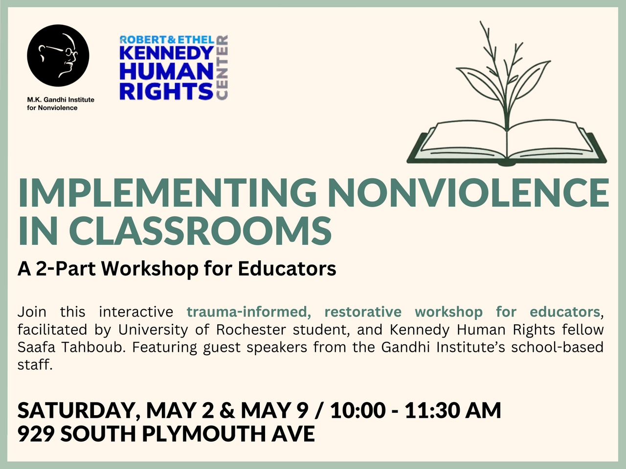 Implementing Nonviolence in Classrooms logo