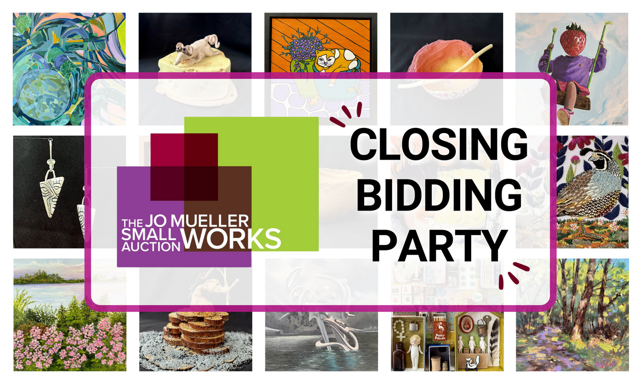 Jo Mueller Small Works Auction Closing Bidding Party! logo