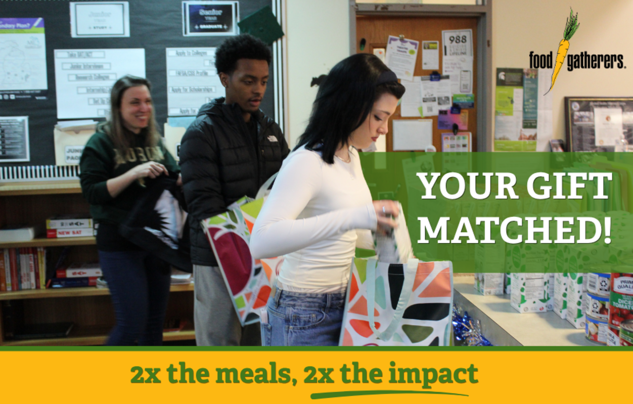 DOUBLE your impact to feed kids and families logo