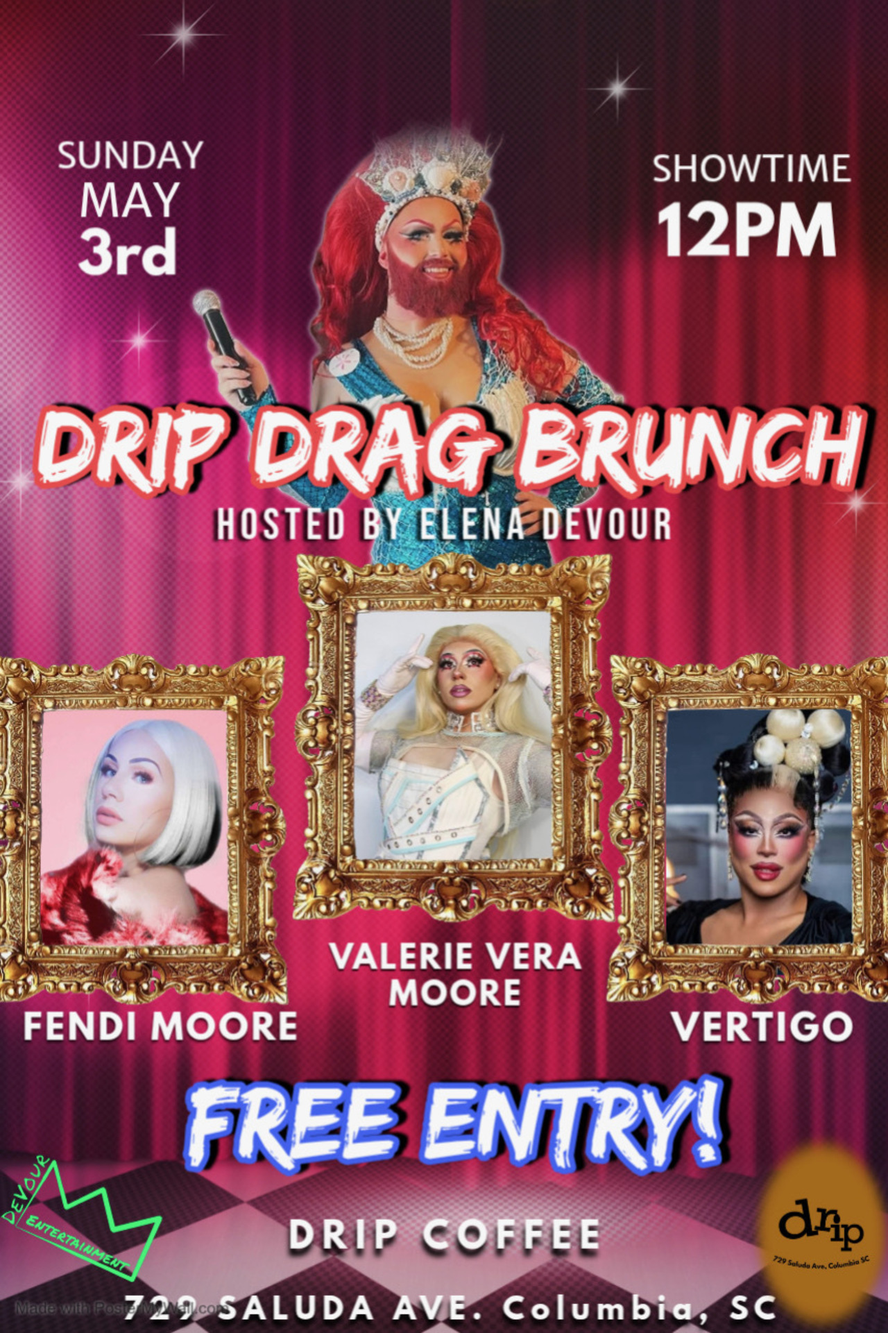 South Carolina Drip Drag Brunch logo