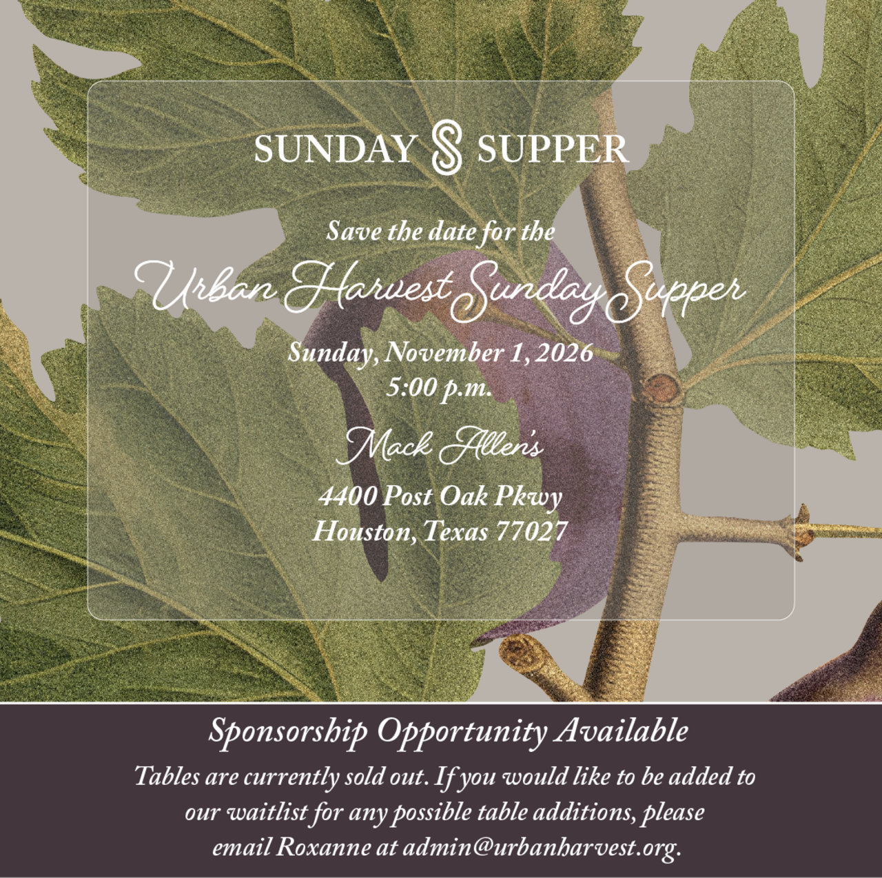Sunday Supper 2026 logo