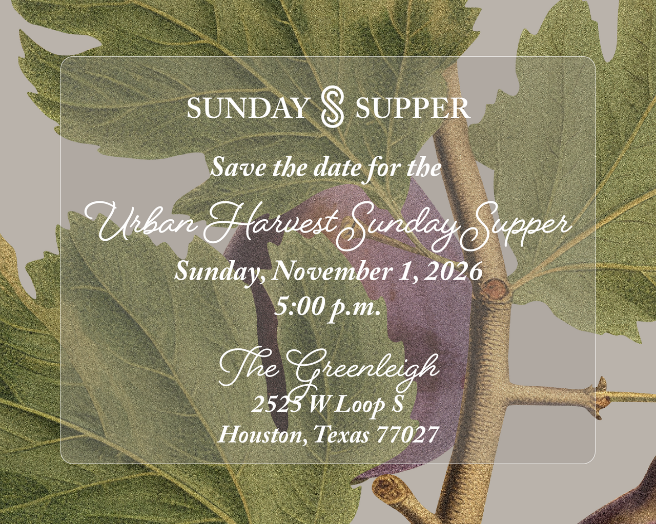 Sunday Supper 2026 logo