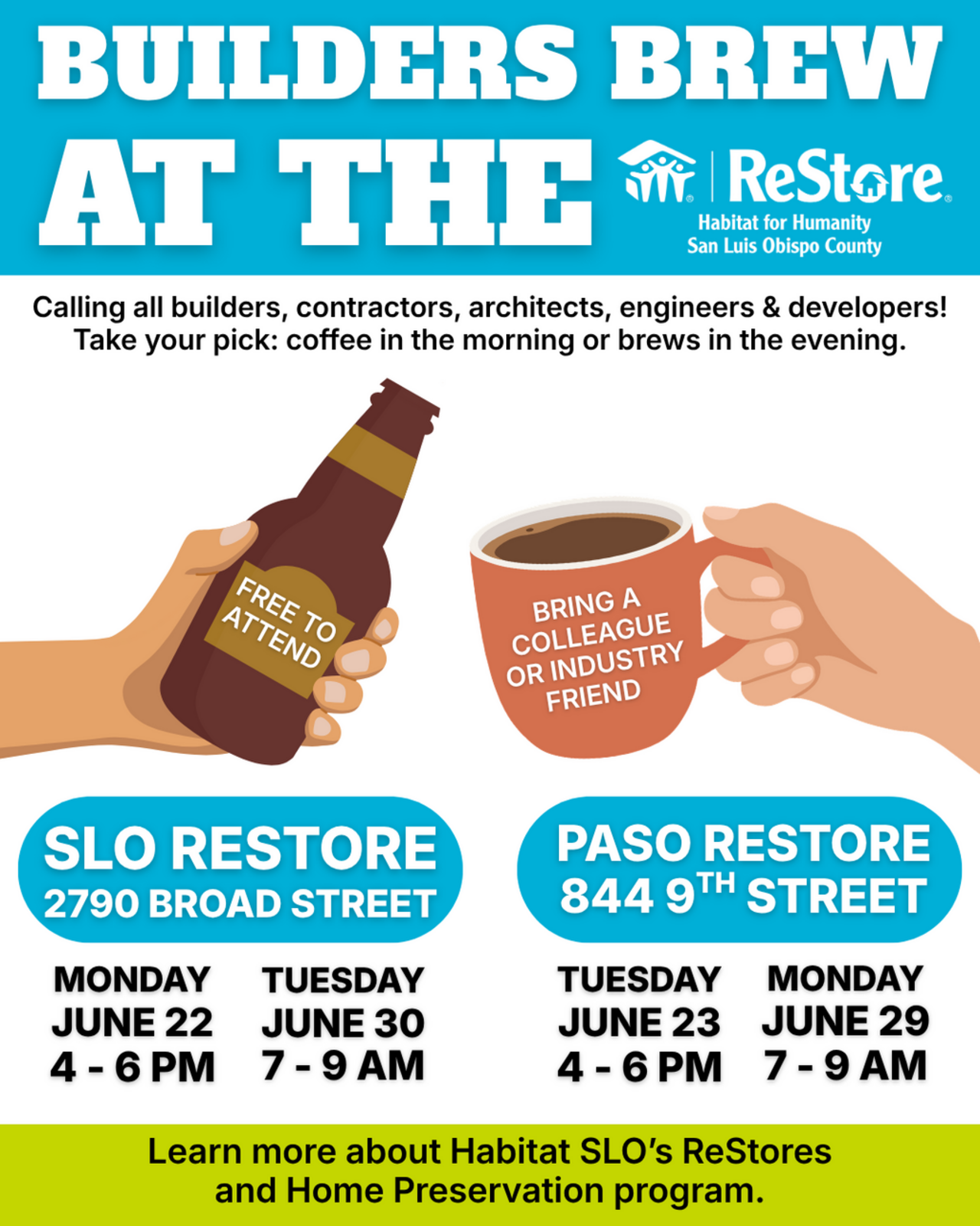 Builder's Brew (PM- Paso ReStore) logo