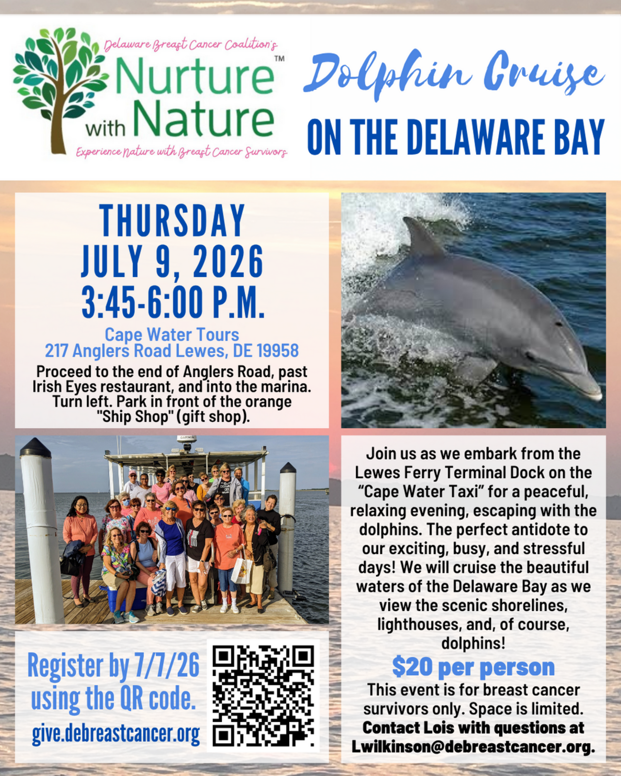 Dolphin Cruise on the Delaware Bay logo