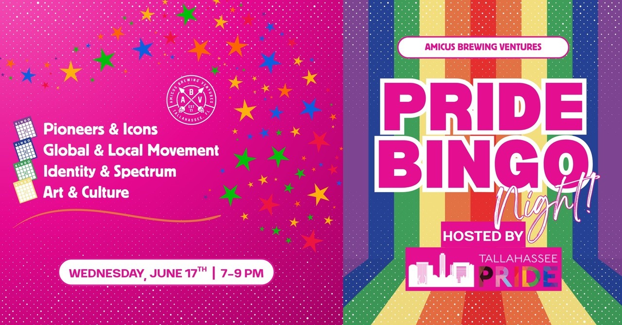 Florida - Tallahassee Volunteer Meetup - Pride Bingo at Amicus Brewing logo