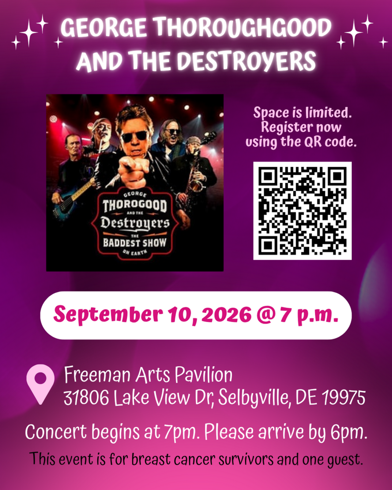 George Thoroughgood and the Destroyers - 2nd Annual Survivor Concert Series logo