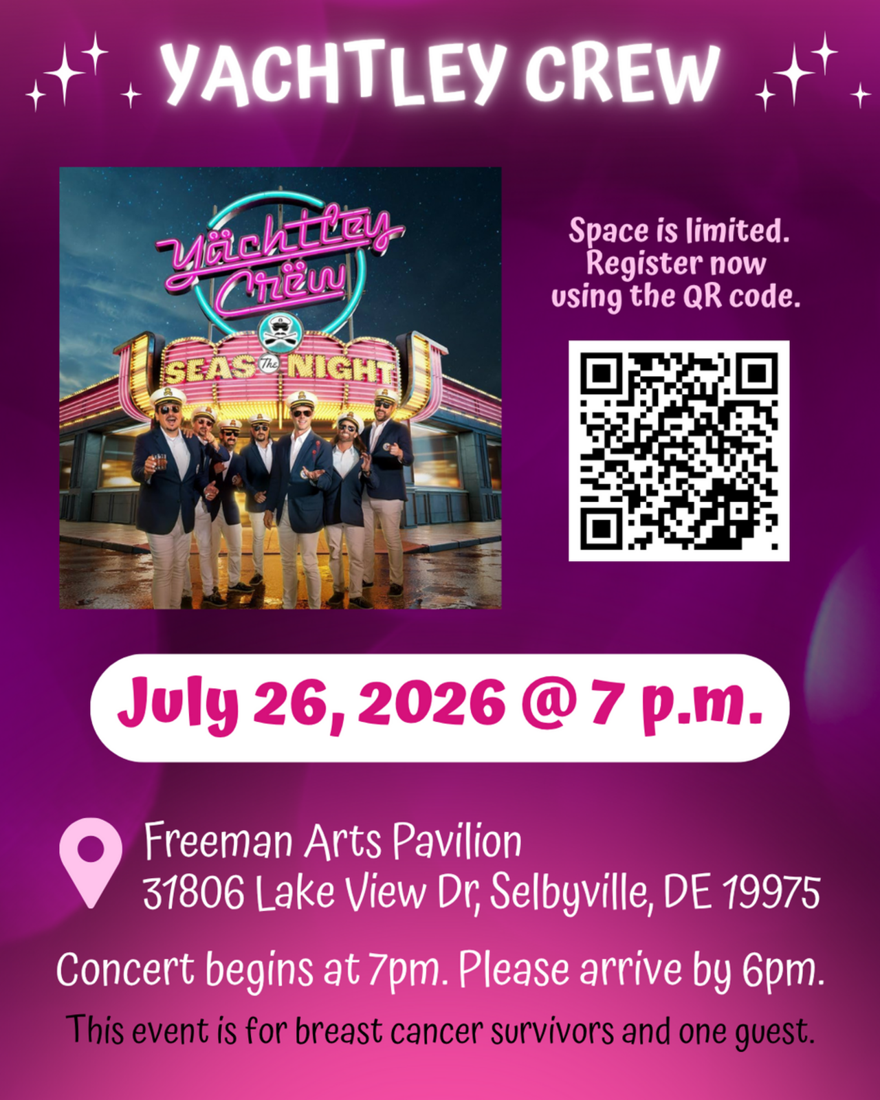 Yachtley Crew Seas the Night - 2nd Annual Survivor Concert Series logo