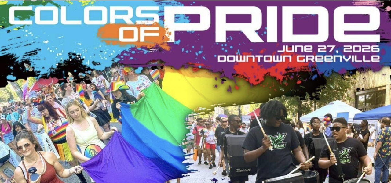 South Carolina Upstate Pride Colors of Pride 2026 logo