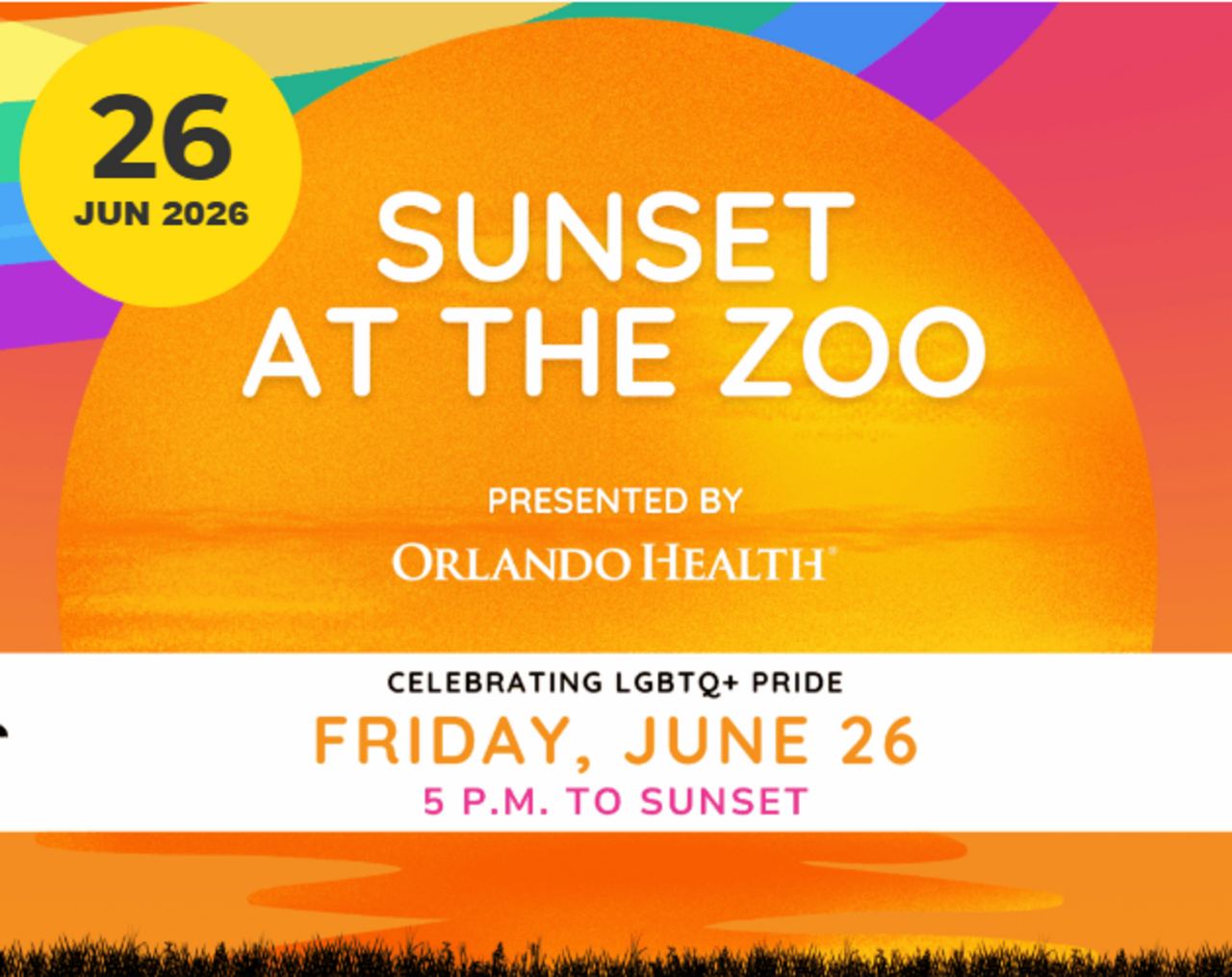 Florida - Sunset at the Zoo Pride Night logo
