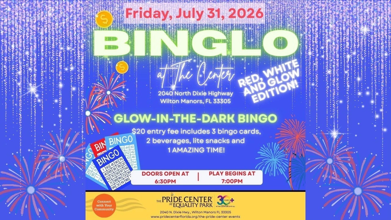 Florida - Binglo At The Center - Red, White & Glow Edition logo