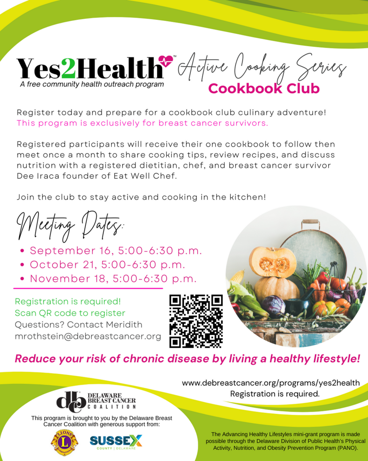 Yes2Health Active Cooking Fall 2026 logo