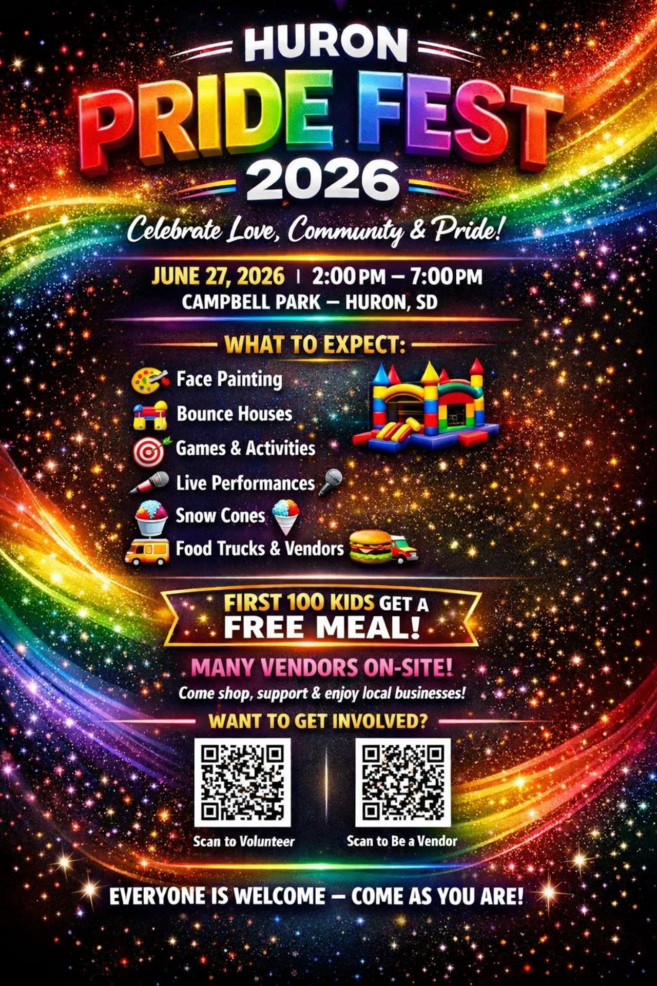 Huron PrideFest 2026 logo
