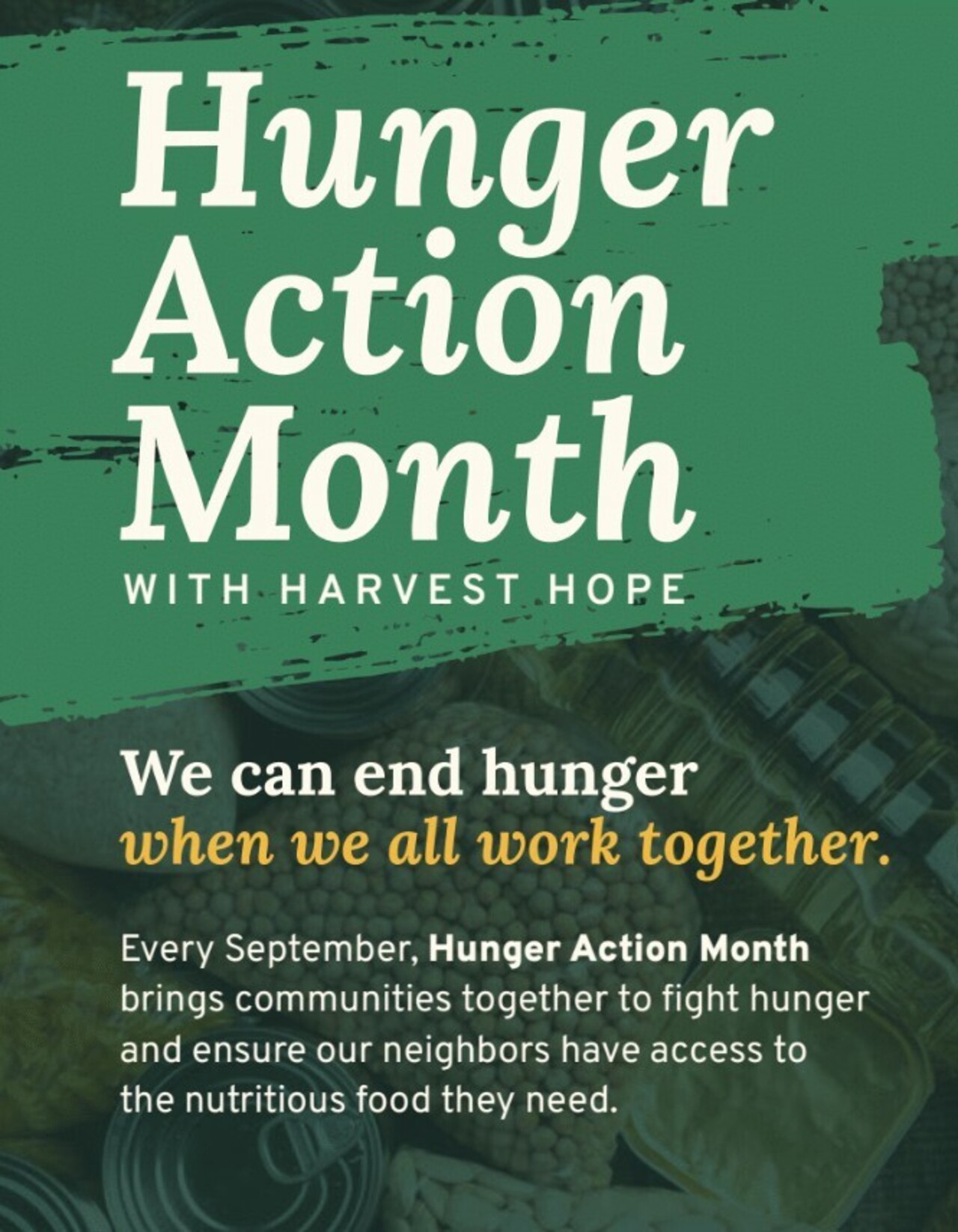 Hunger Action Month 2026 logo