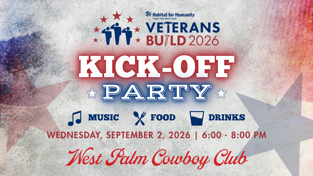 Veterans Build Kick-off Party with West Palm Cowboy Club logo