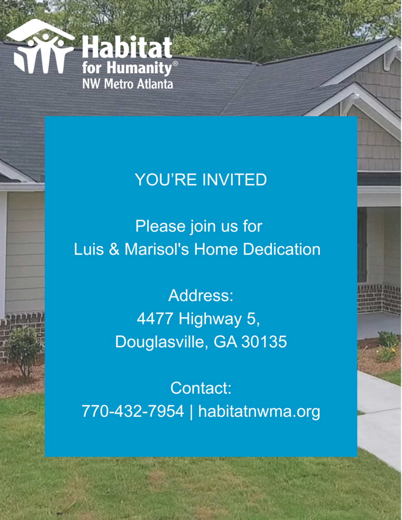 Luis & Marisol's Home Dedication logo