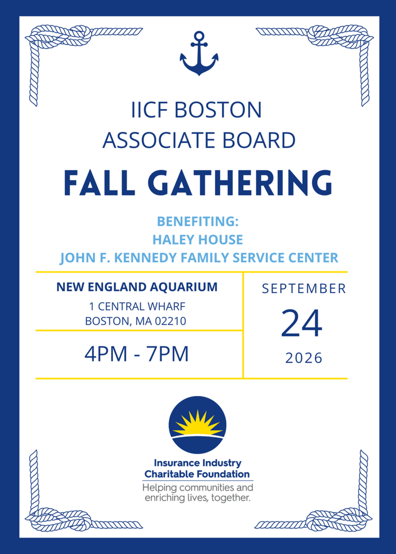 IICF Boston Associate Board Fall Gathering logo