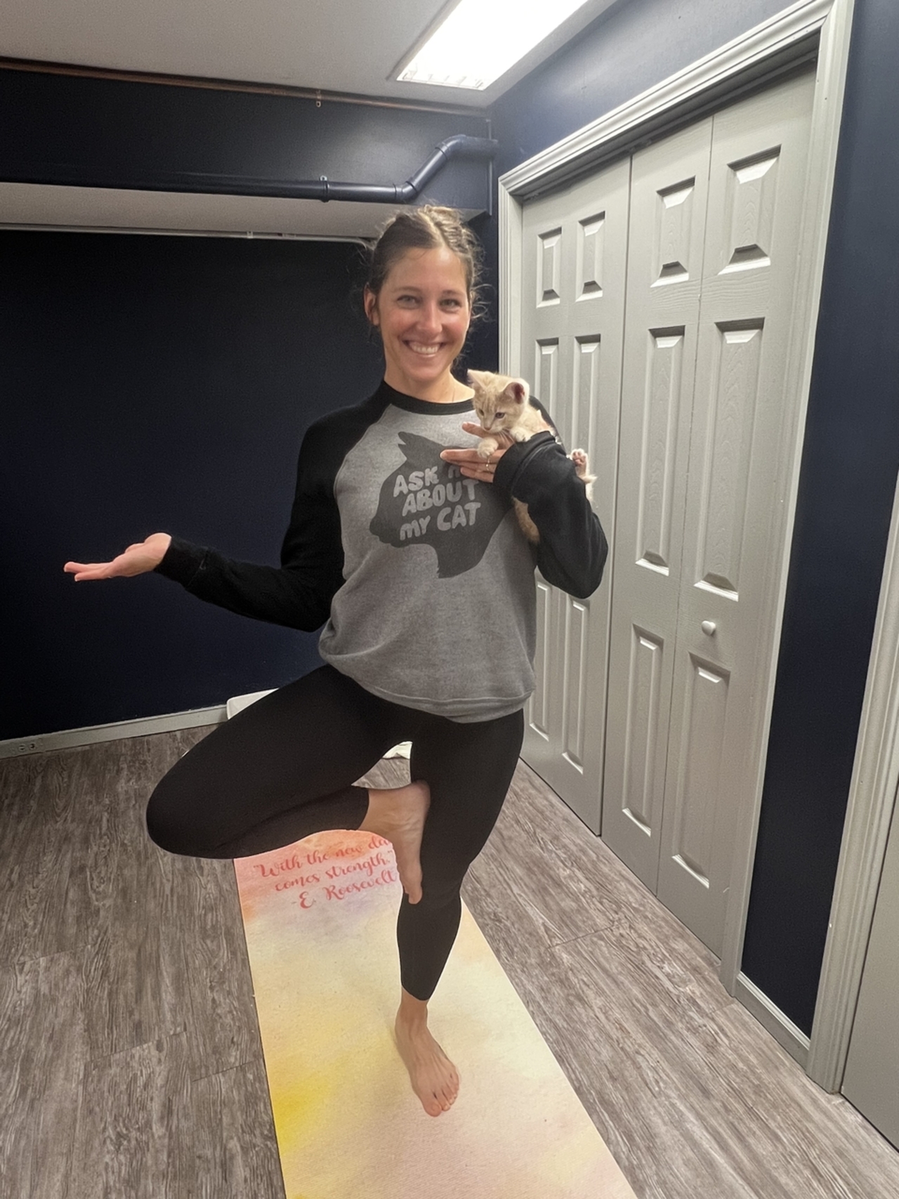 Kitten Yoga at River Kitty logo