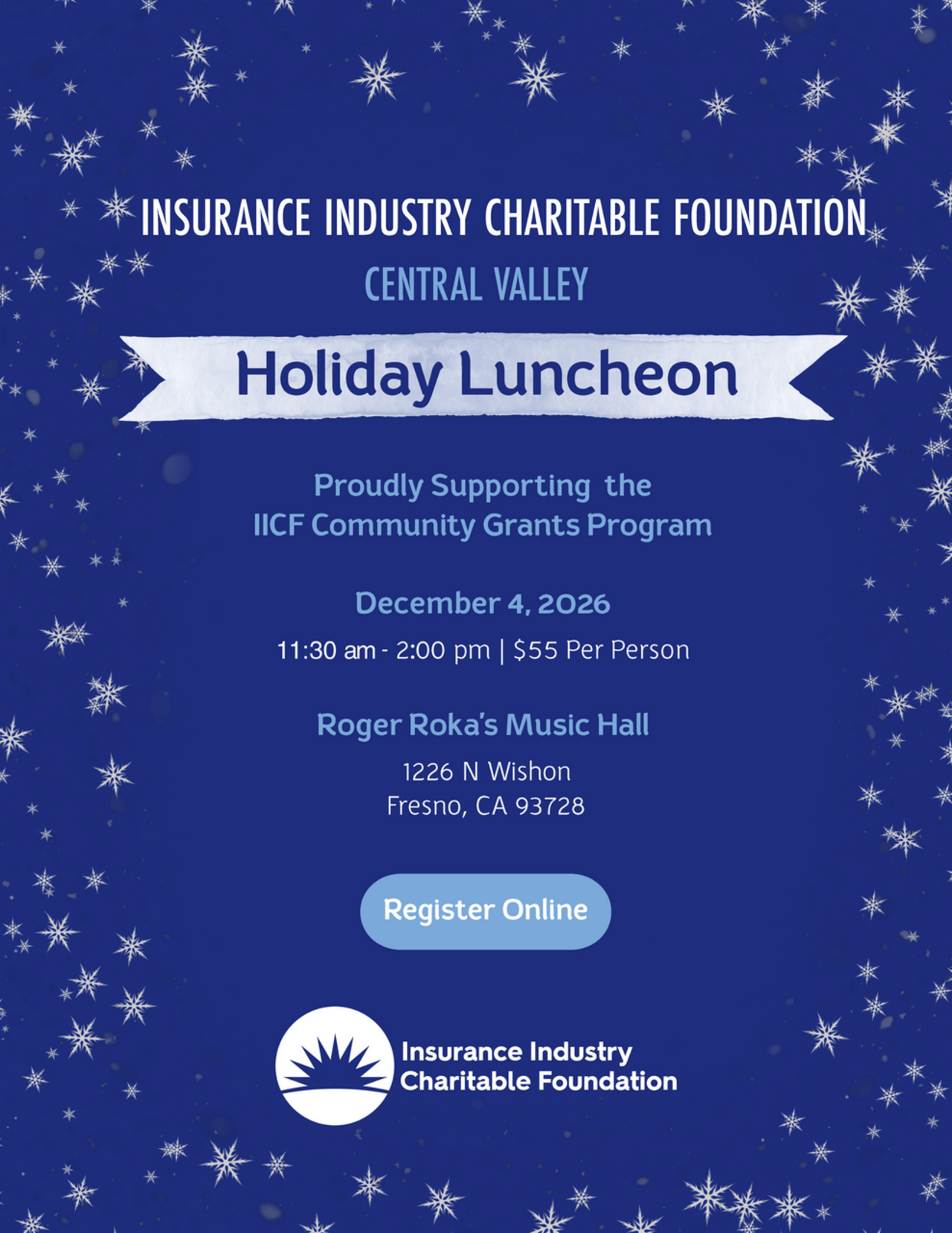IICF Central Valley Holiday Luncheon 2026 logo
