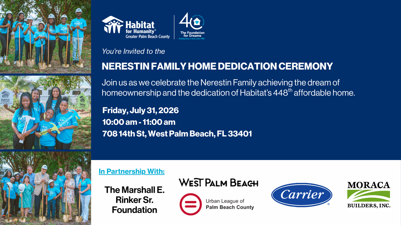 Nerestin Family Home Dedication Ceremony logo