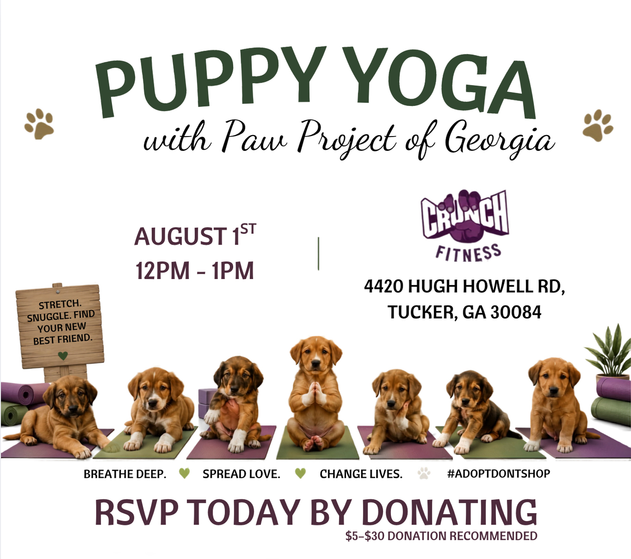 Puppy Yoga RSVP logo