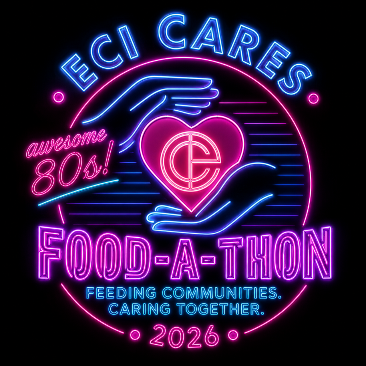 🎸 North Pointe ECI Cares: Awesome 80’s Food-A-Thon — Rockin’ Against Hunger! 🎸 logo