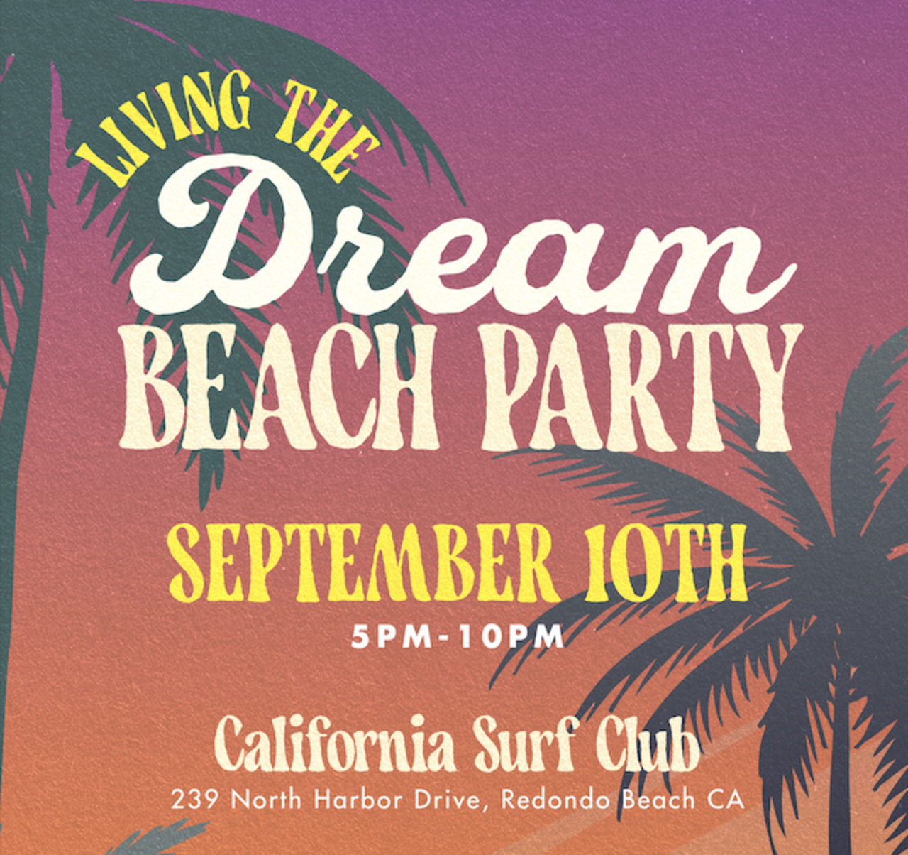 Living the Dream Beach Party logo