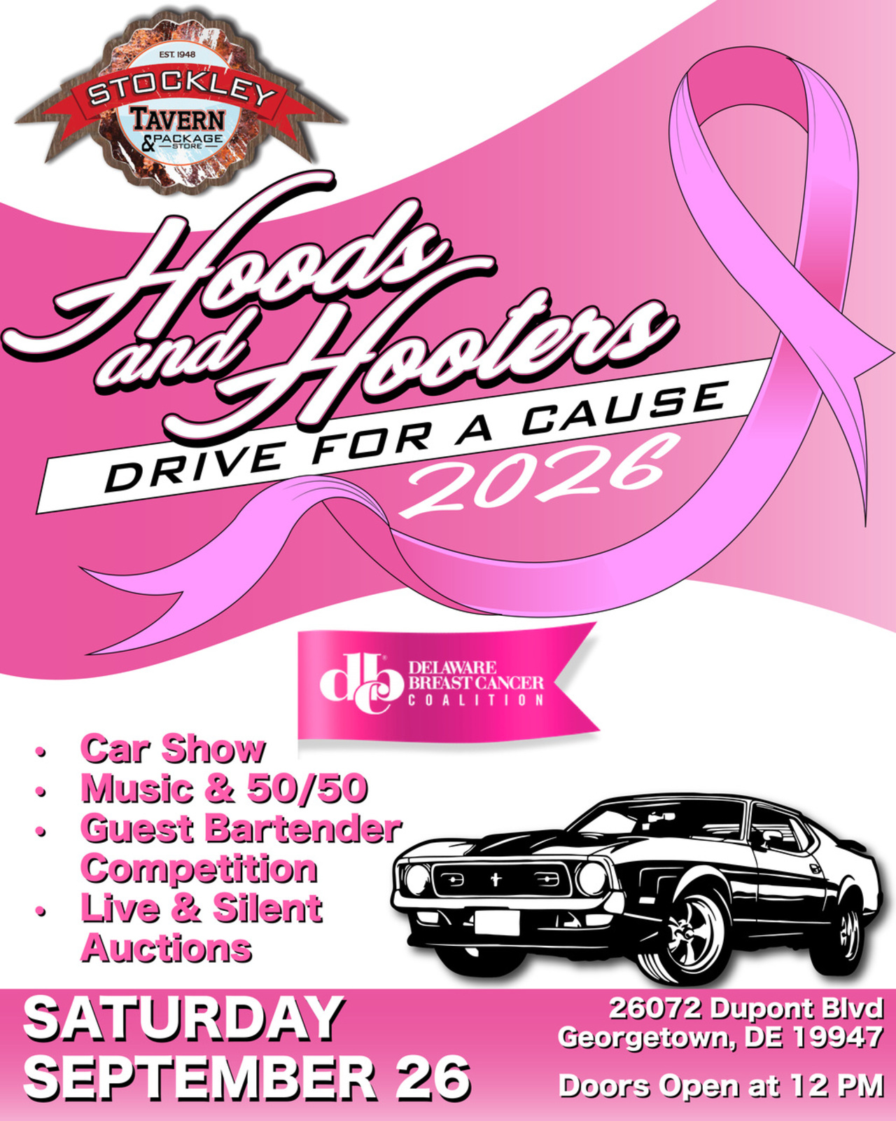 Hoods & Hooters Drive For A Cause logo