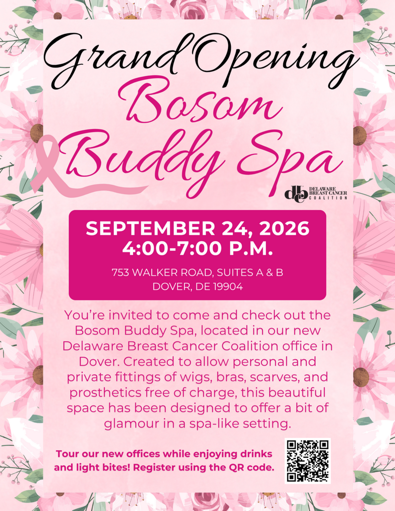 Grand Opening Bosom Buddy Spa logo