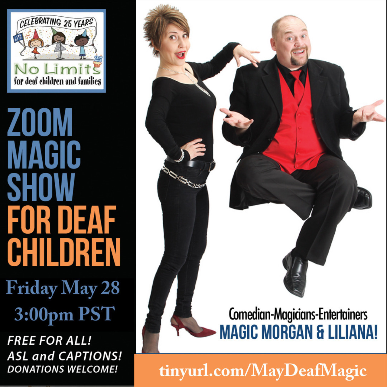 No Limits Deaf Magic Show- Oct. Nov. Dec. 2026 logo