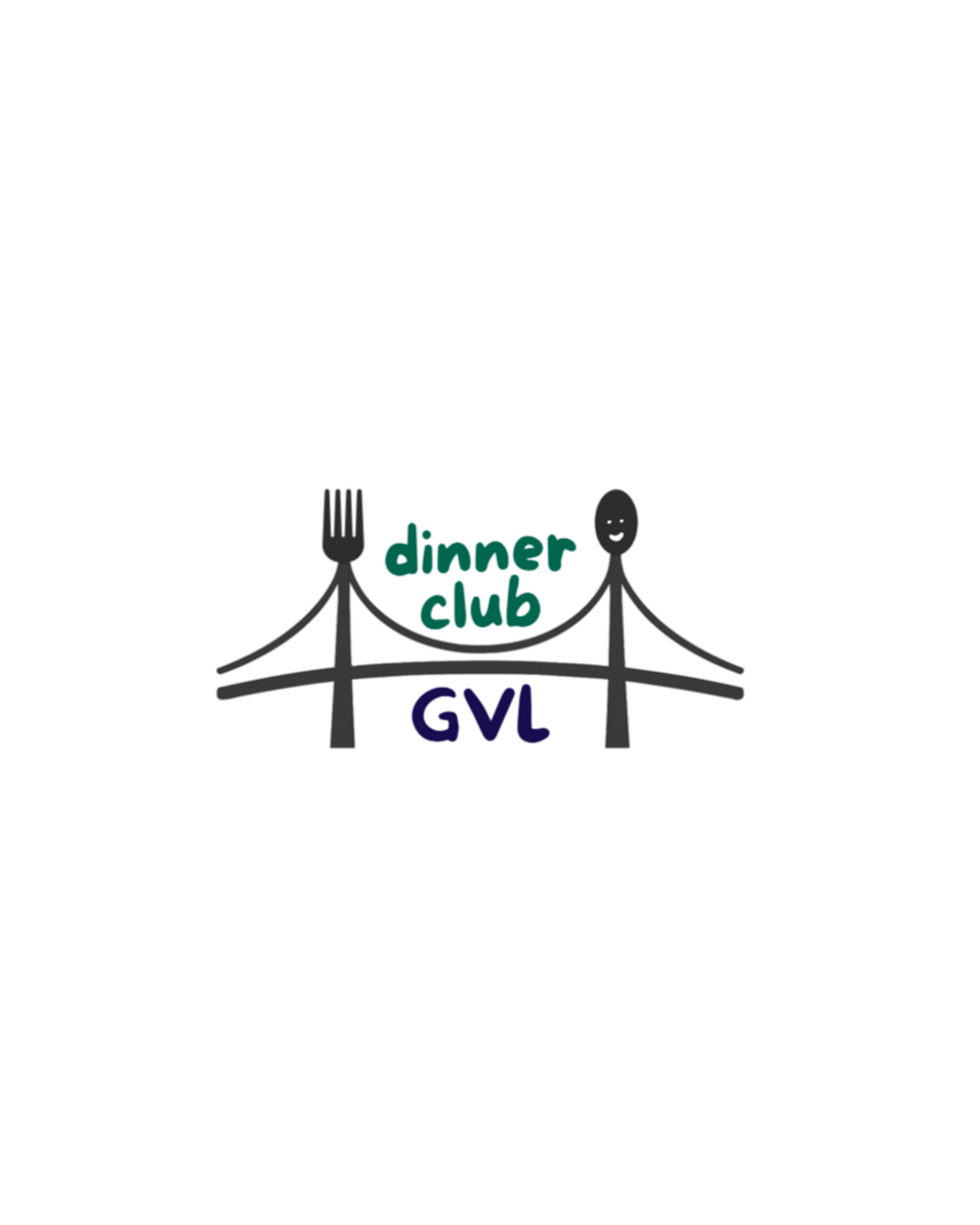 dinner club GVL + Harvest Hope Food Bank logo