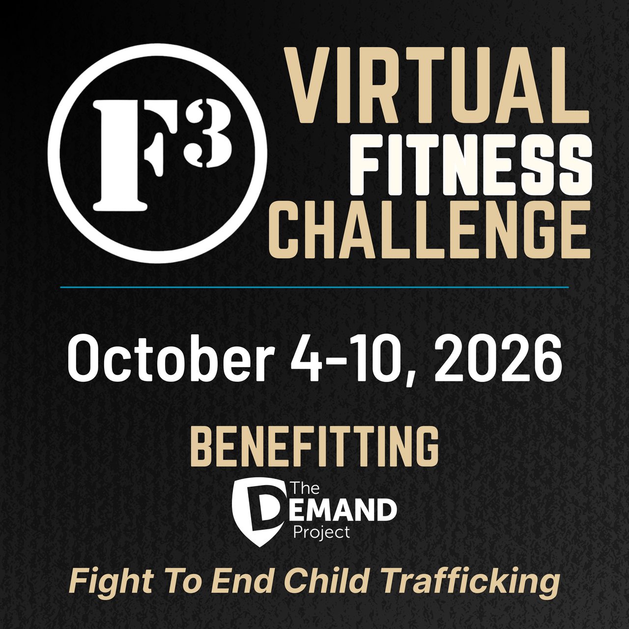 F3 Virtual Fitness Challenge logo