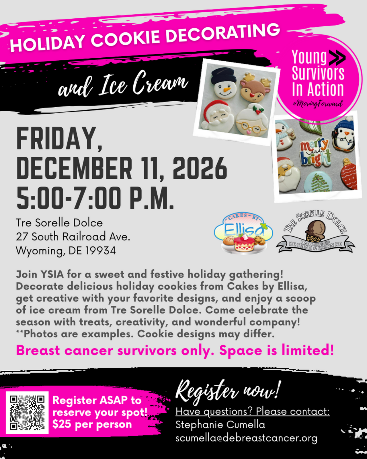 YSIA Holiday Cookie Decorating and Ice Cream logo