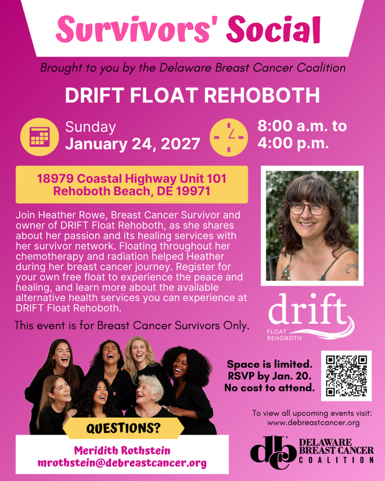 Drift Float Rehoboth January 2027 logo