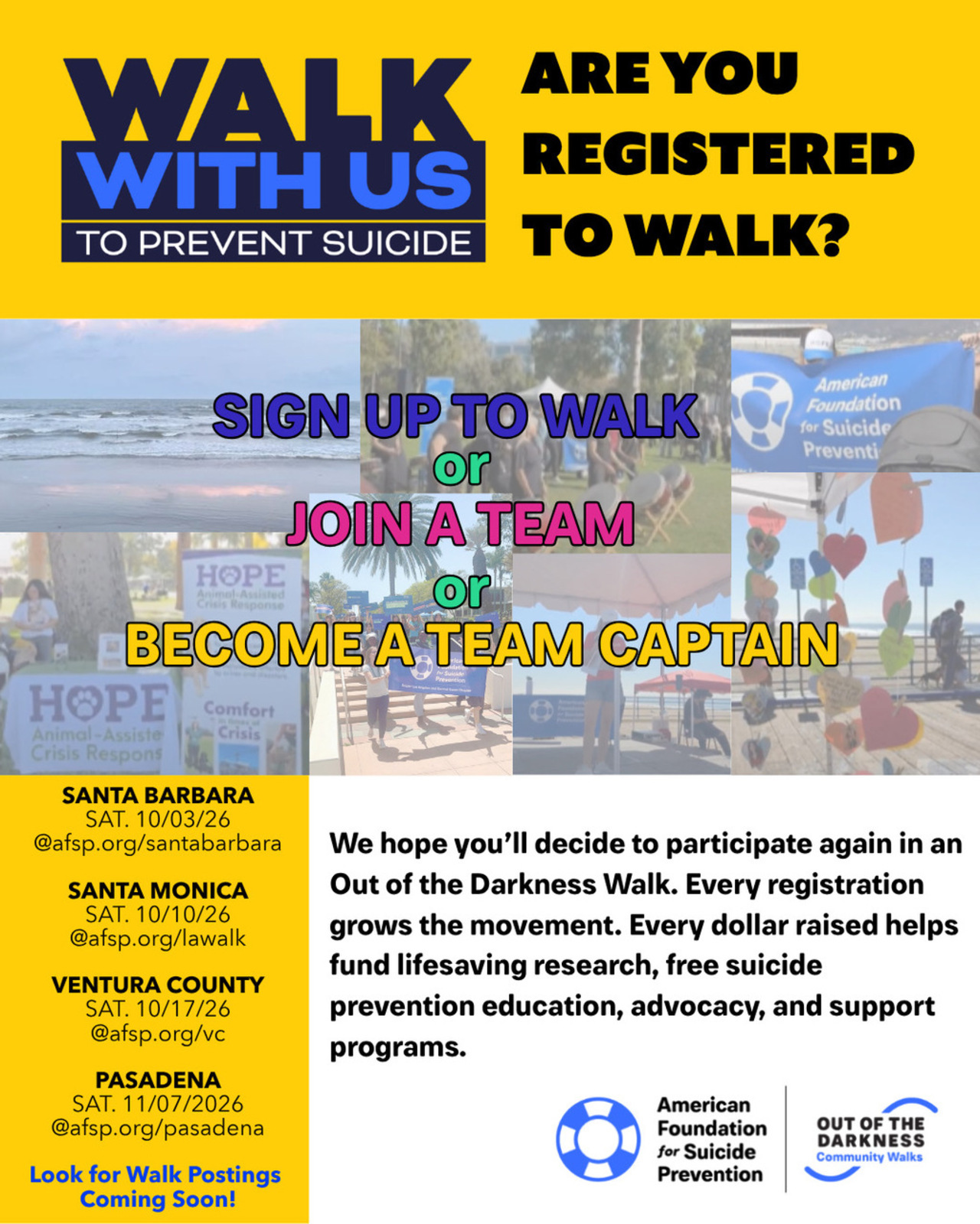 Out of the Darkness Community Walk logo