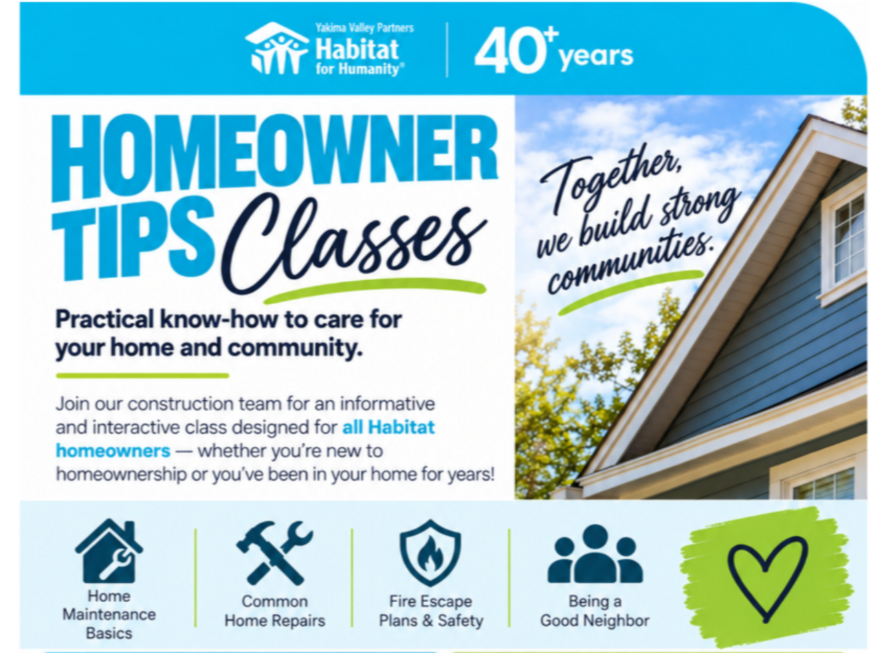 Homeowner Tips Class Wapato logo