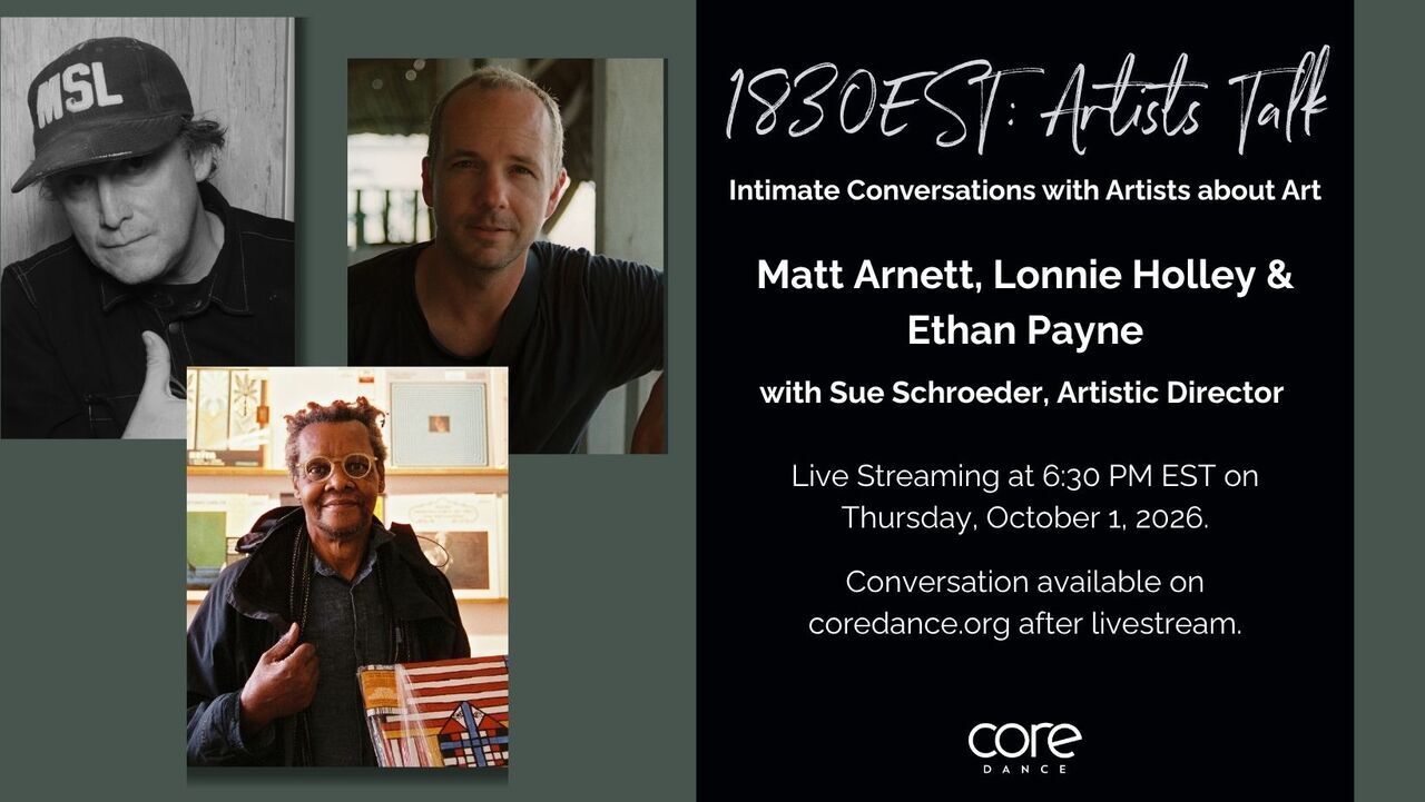 18:30EST: Artists Talk | Ethan Payne, Lonnie Holley, and Matt Arnett logo