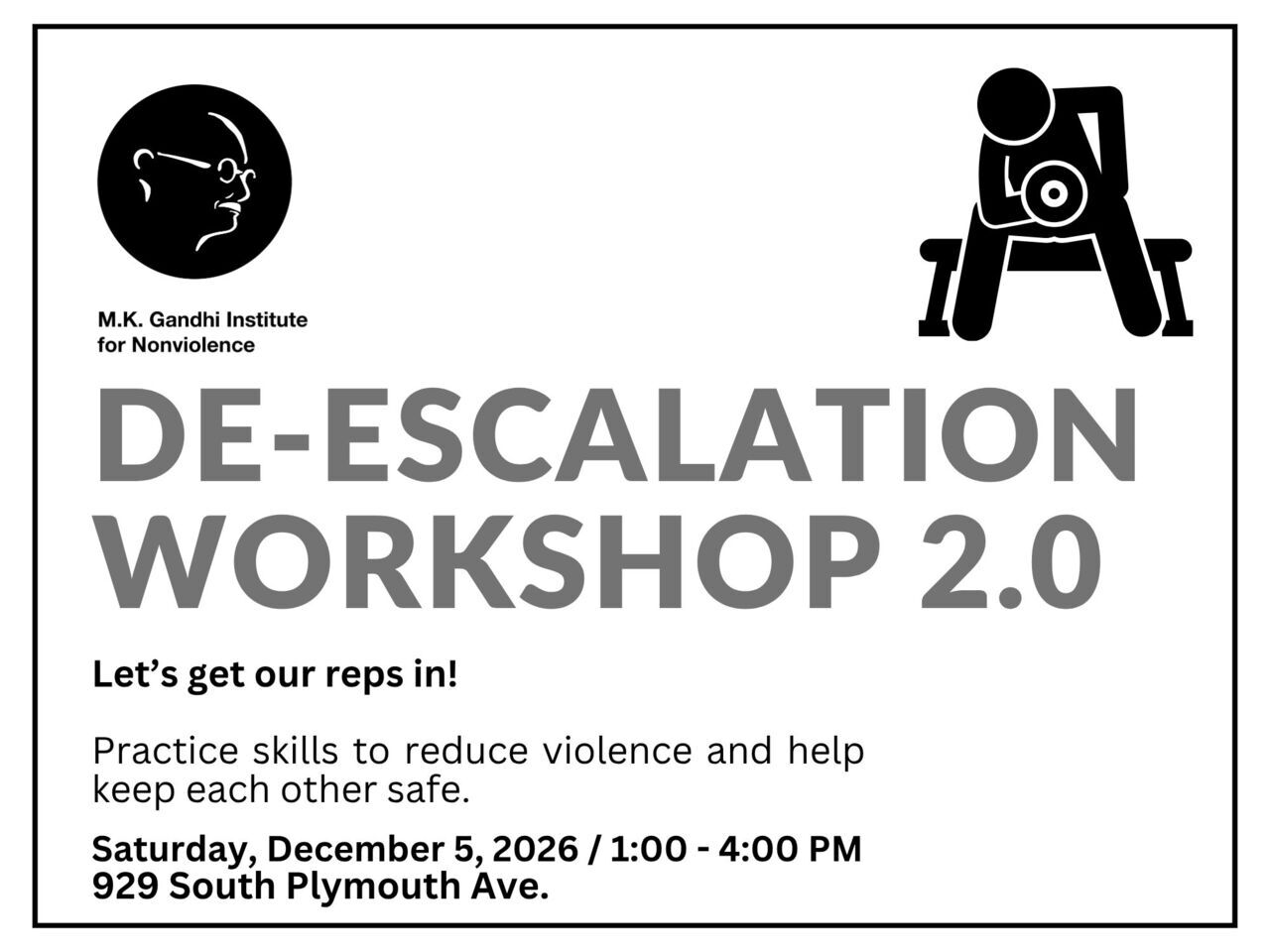 De-escalation Workshop 2.0 logo