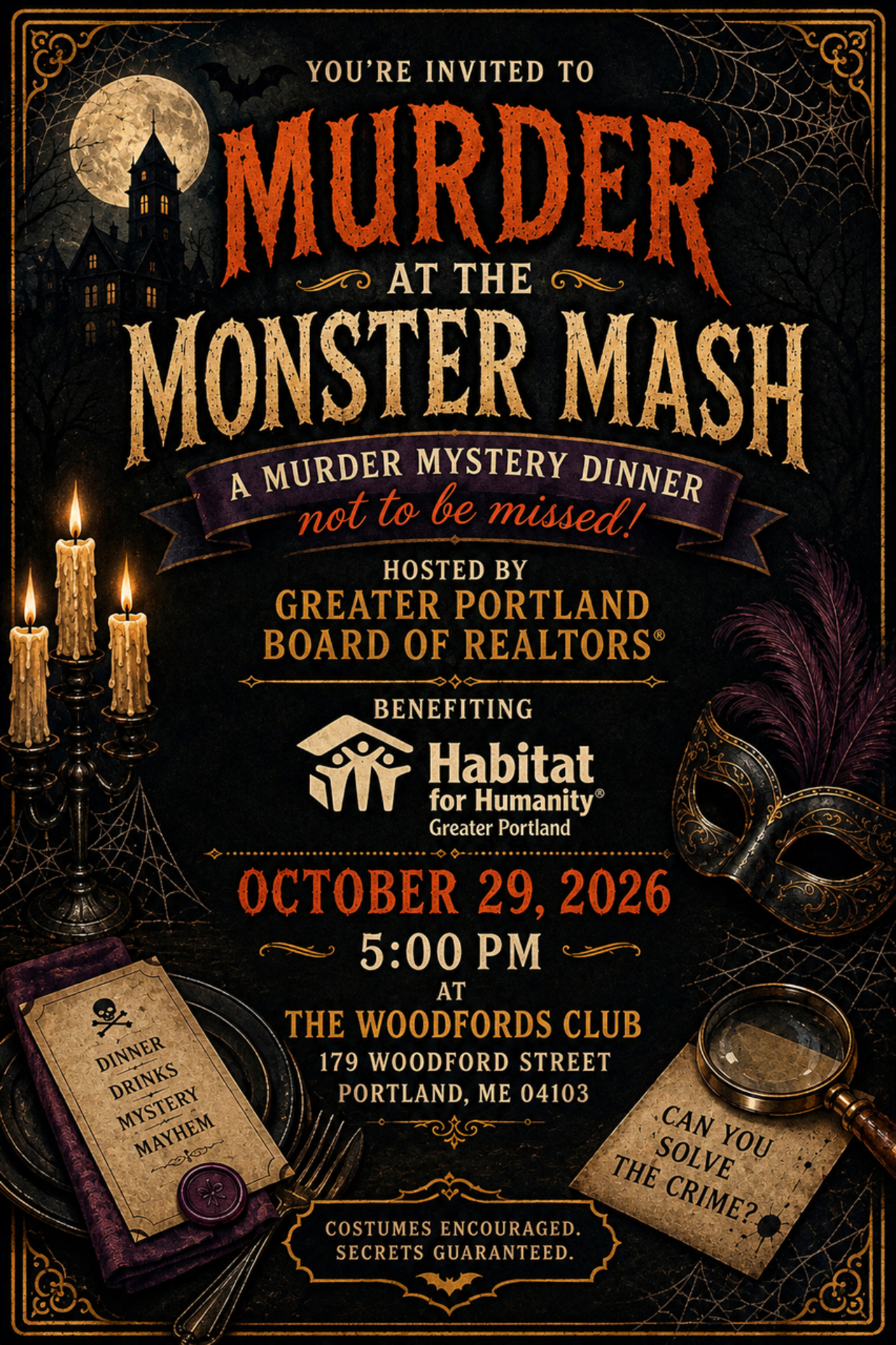 2026 Haunt for Habitat Auction logo