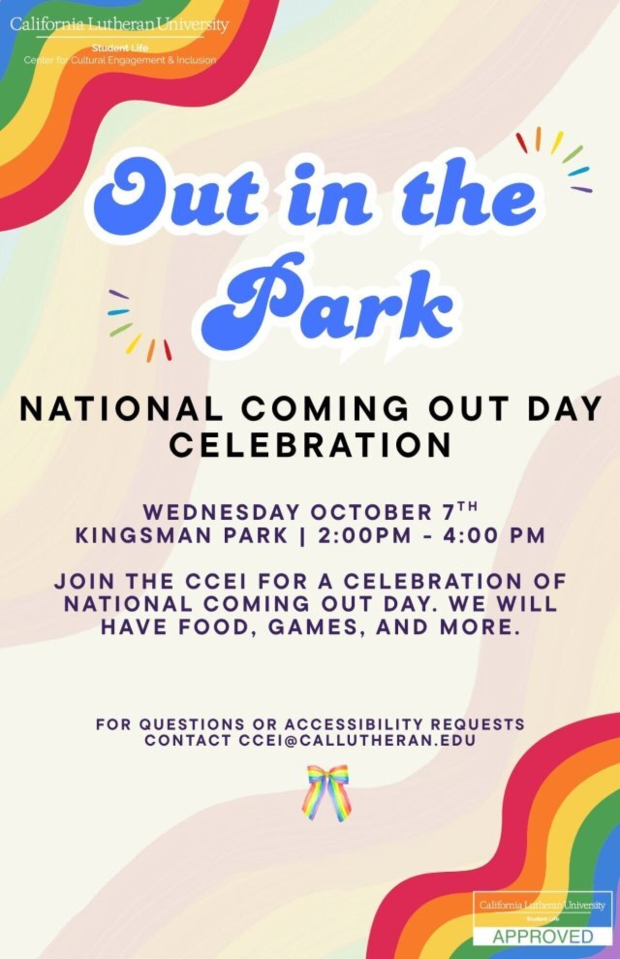 SoCal Out In The Park Coming Out Day Celebration logo
