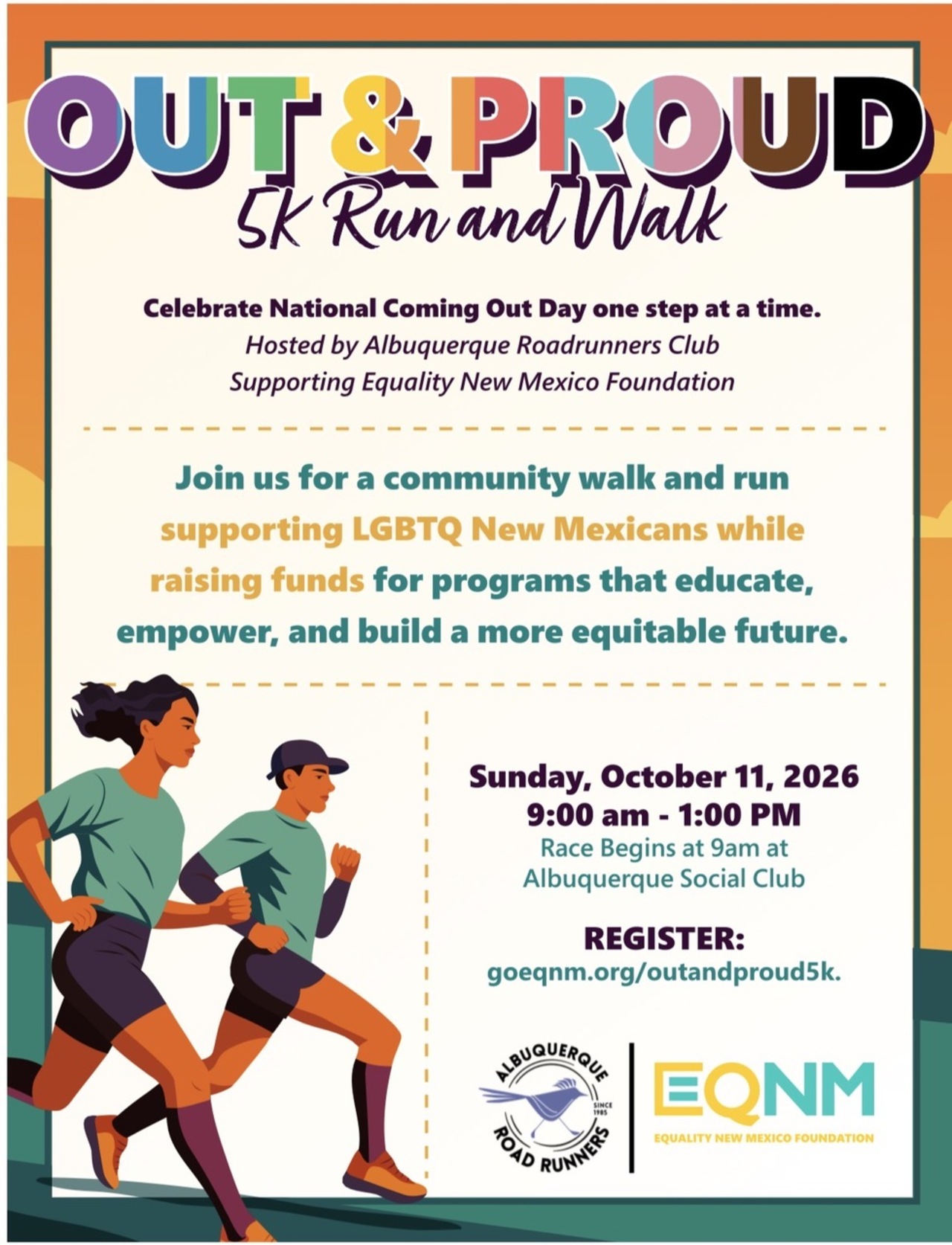 New Mexico - Out and Proud 5k logo