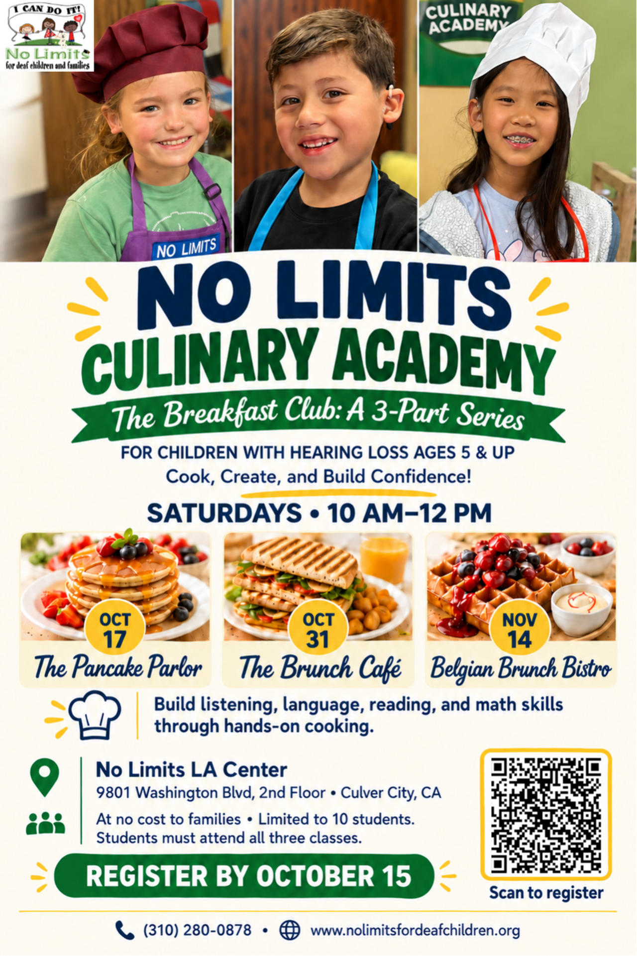 Los Angeles Fall 2026  3 Part Series Culinary Academy Ages 5+ logo