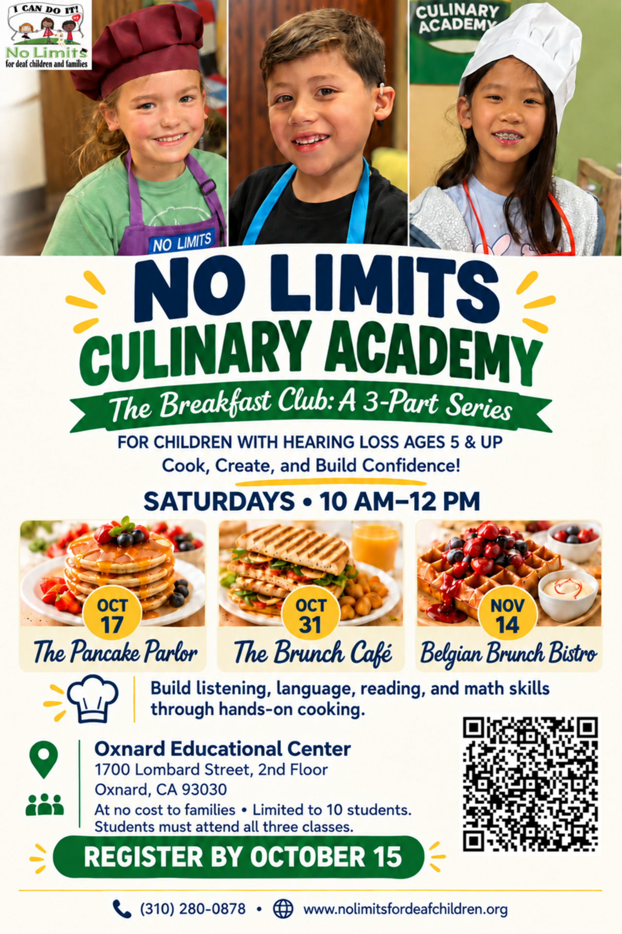 Oxnard Fall 2026  3 Part Series Culinary Academy Ages 5+ logo