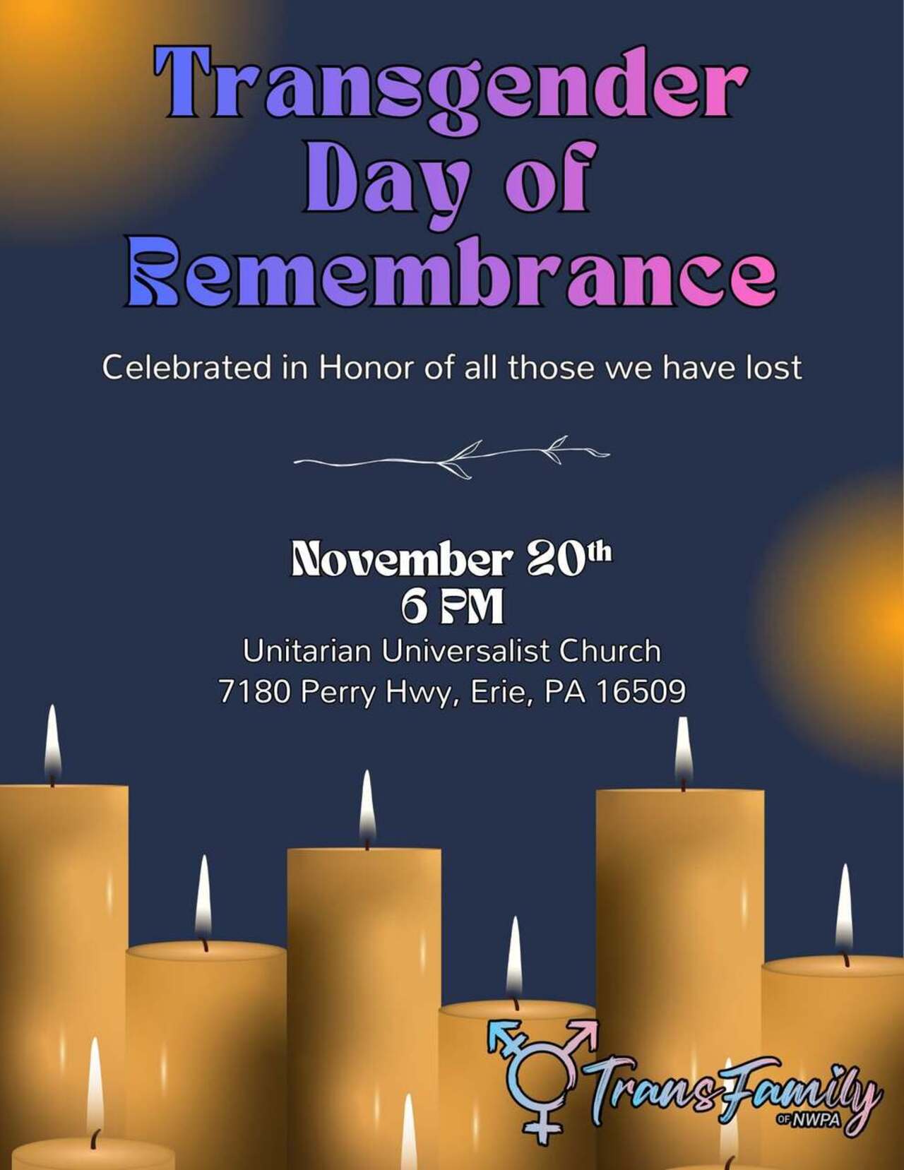 Pennsylvania - Transgender Day of Remembrance logo