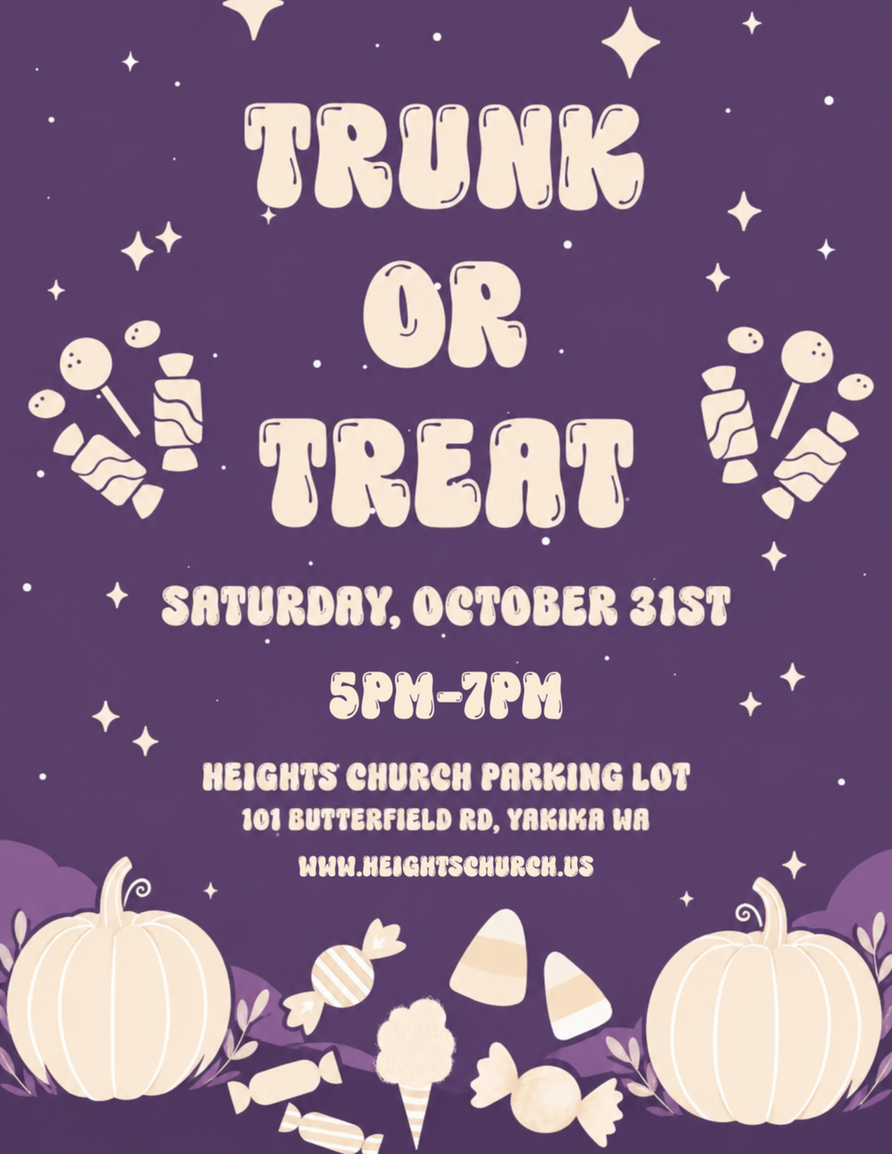 10.31 Heights Trunk or Treat Volunteer Shifts logo