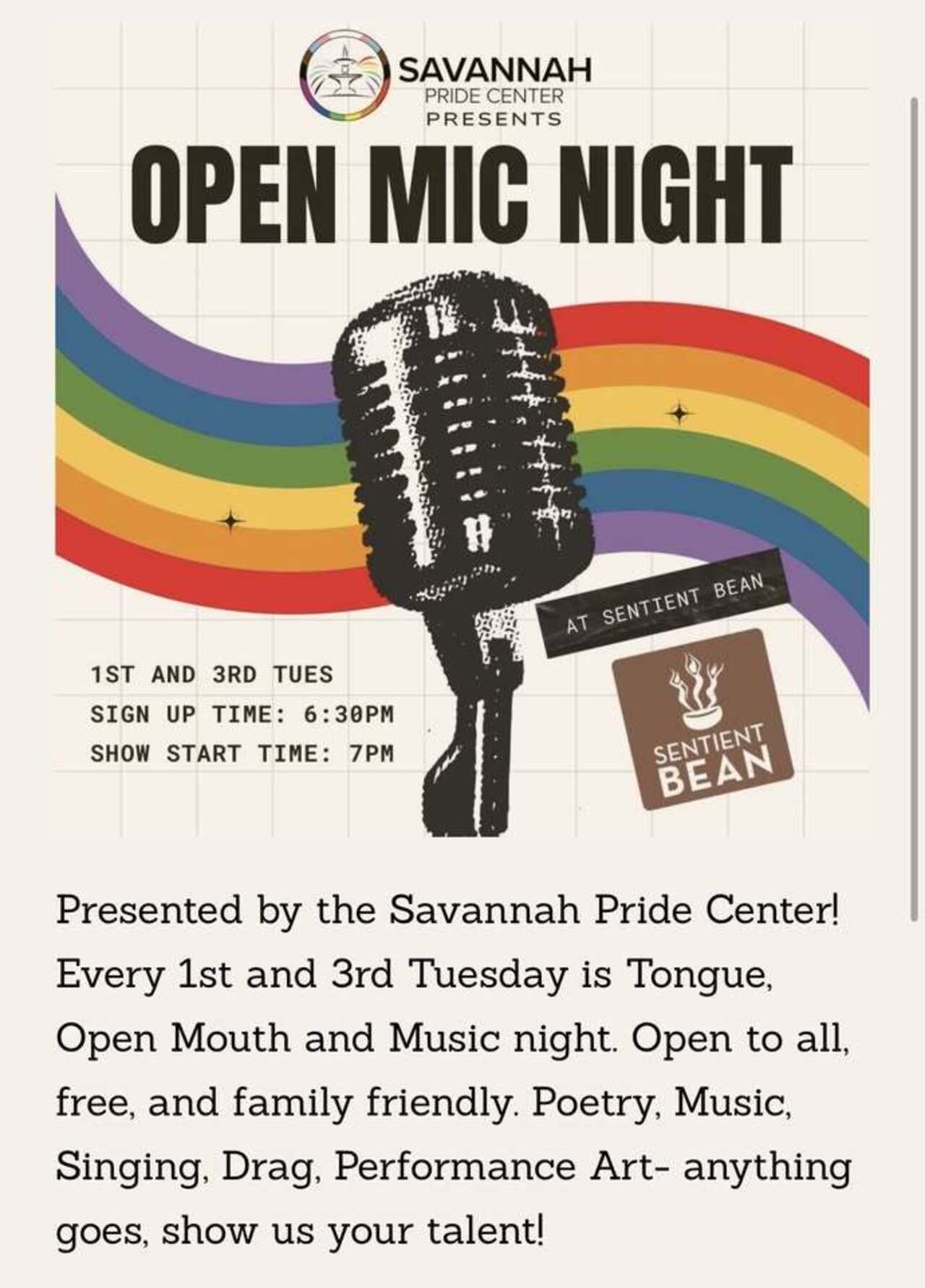 Georgia-Open Mic Night logo