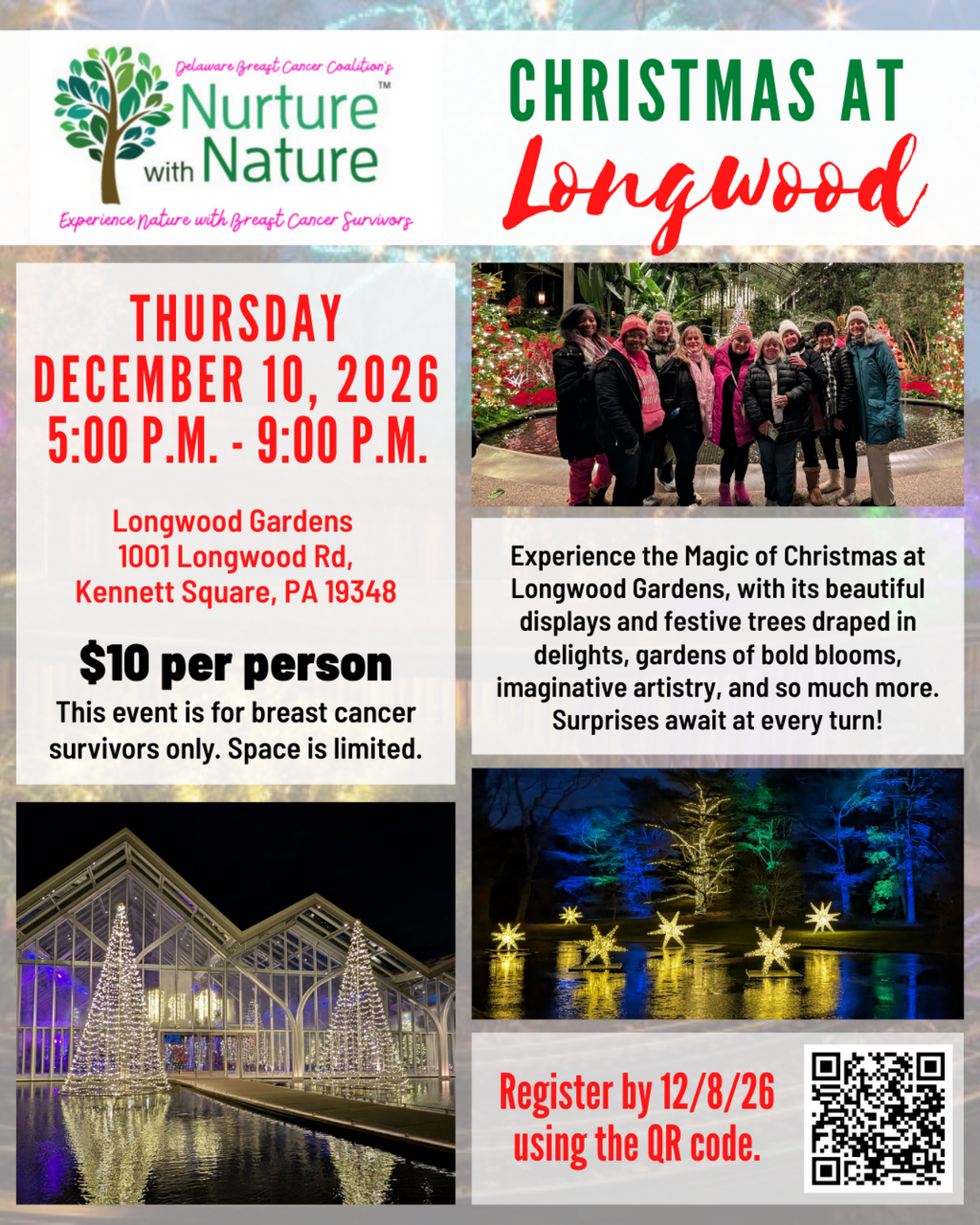 NWN Christmas at Longwood 2026 logo