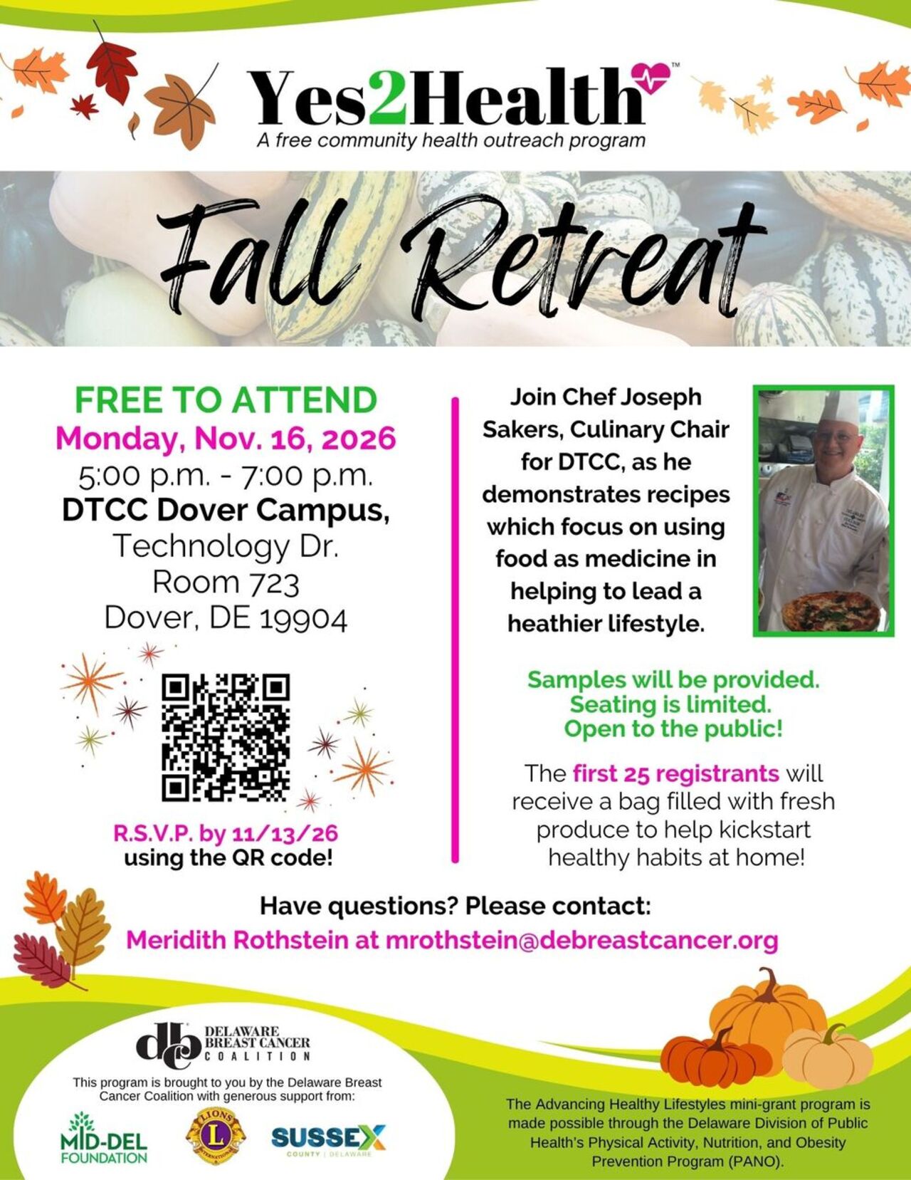 Yes2Health Fall Retreat logo