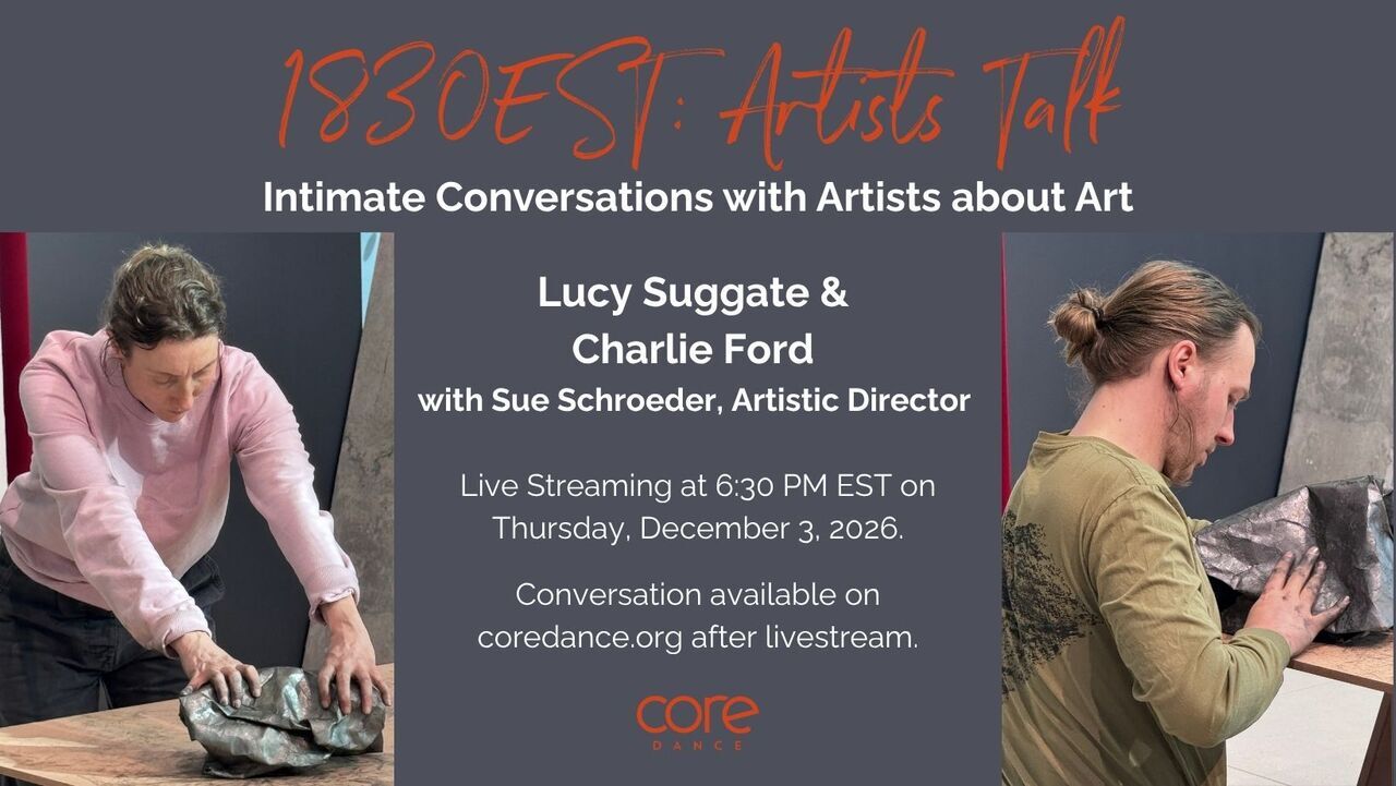 1830EST: Artists Talk with Lucy Suggate & Charlie Ford logo